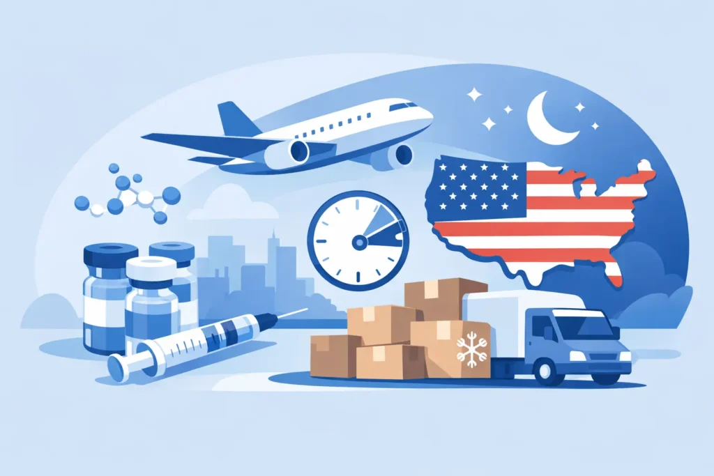 Overnight Peptide Shipping USA: What Matters